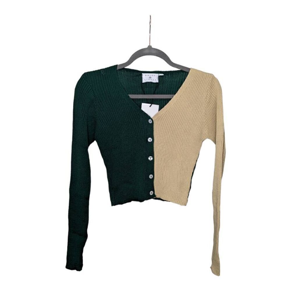 Daisy Street Color Blocked Button Up Top